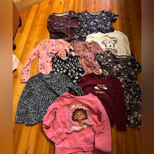 Girl Size 5 clothing lot - dresses, bathing suits, shirts, etc